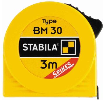 Stabila 1716450 pocket tape measure BM 30 3 m, 12.5 mm wide (16450)