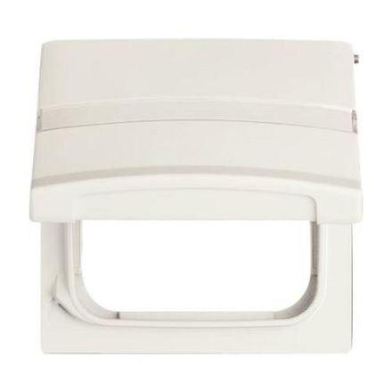Busch-Jaeger 2118 GKN-32 intermediate ring with hinged lid, with labelling field white