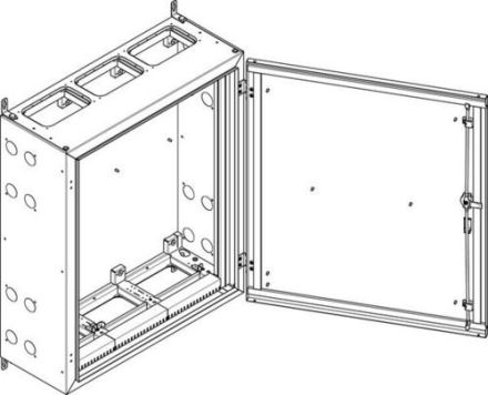 ABN earthed IP55 840x990x340mm wall housing (NT36E)