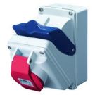 Gewiss GW66418 vertical housing 32A/3 pole 400V IP44 socket