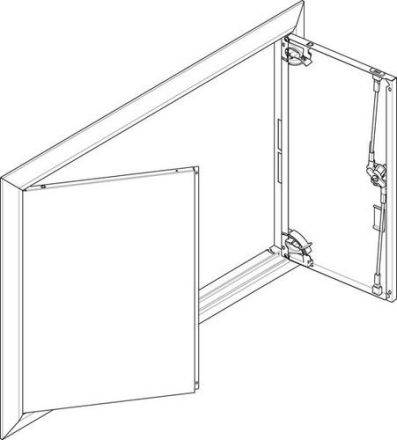 ABN for flush-mounted flat distributor 3x3 row ESPRO cover frame with solid door (GBRU33T)