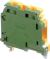 ABB M10/10.P protective conductor terminal block 10mm10mm, green/yellow