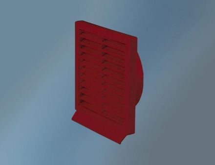 Quellmalz 12.52032Z air supply grille 125 BRICK RED