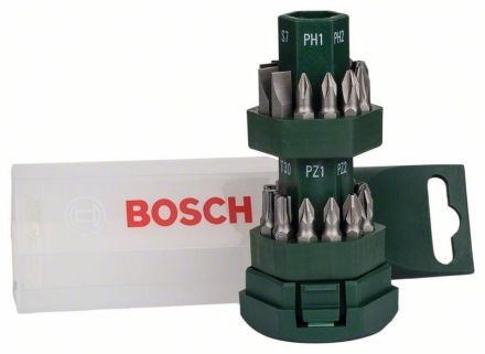 Bosch 2607019503 -EW 25-piece Big-Bit screwdriver bit set 25pcs 6xPH 6xPZ