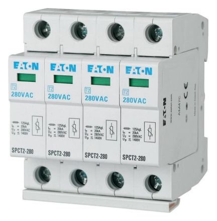 Eaton 167611 surge arrester pluggable 4p 460VAC 4x20kA