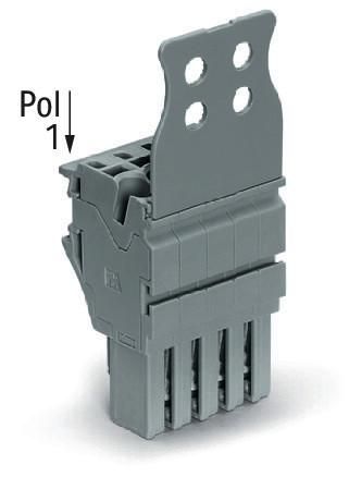Wago 2022-115/137-000 2.5qmm 15-pin 2.50qmm grey 1 conductor female connector