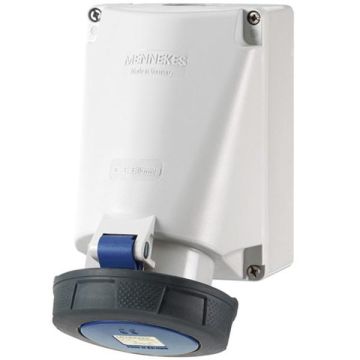 Mennekes 128P 63A 3-pole 6h 230V IP67 wall socket