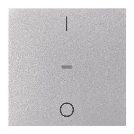 BERKER 80962283 Cover for push button sensor S.1/B.3/B.7 | 1-way, IO | matt aluminum