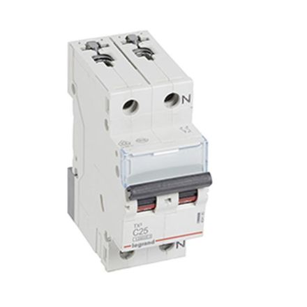 Legrand 404190 Circuit breaker TX3 C25A 1P+N 10KA 2M