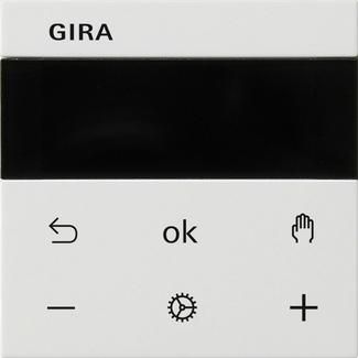 Gira 539327 S3000 RTR Display System 55 pure white room temperature controller