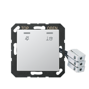 Jung ACUKO5M24AL hotel cover with LED unit 24 V, outdoor unit, series A, aluminium