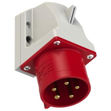 PCE 525-6 32A 5-pin 6h 400V IP44 wall plug