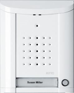Ritto 1840170 Entravox door station audio, 1 WE, audio, white lacquered