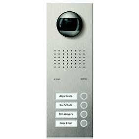 Ritto RGE1815425 Acero pur stainless steel door station video, 4 WE, video, stainless steel