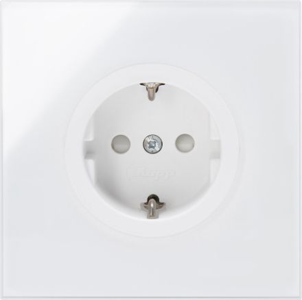 Kopp 953713014 UP HKi8 white 1-way with BS square SCHUKO socket