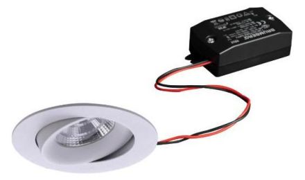 Brumberg 38277173 5W 3000K structured LED recessed ceiling spotlight