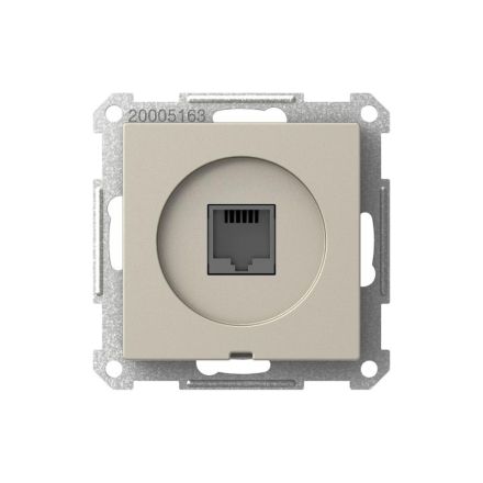 ELSO WDE004442 Telephone connection box RJ45 1x8-pin Exxact metal effect