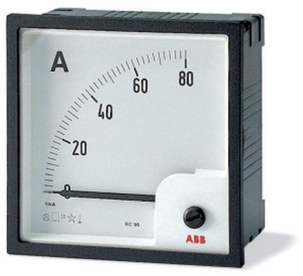 ABB Stotz-Kontakt AMT1-A1-10/96 10A AC 96mm ammeter, 2CSG313040R4001