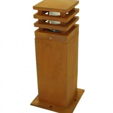 SLV 233437 bollard light RUSTY SQUARE 70 LED iron rusted, LED 3000K