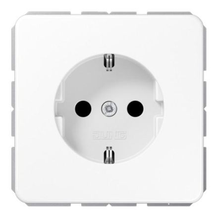 Jung CD1520NBFWW SCHUKO socket, 16 A 250 V ~, without claws, thermoplastic, CD series, alpine white