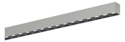 Siteco 51MX22DB45S Sil21 Darkl.Refl 5400lm DA2 si L:1504 LED ceiling luminaire