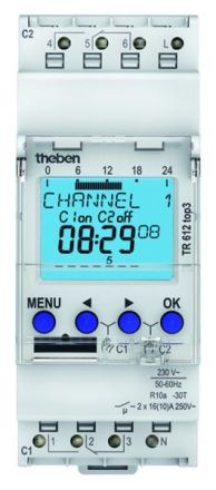 Theben 6120130 TR 612 top3 2-channel digital timer
