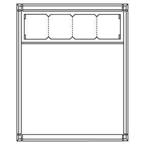 Ritto 1551470 Housing 1-way + 4 module slots, surface-mounted, white