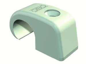 OBO Bettermann 4041 10-14mm light grey without nail adhesive clip, 2215349