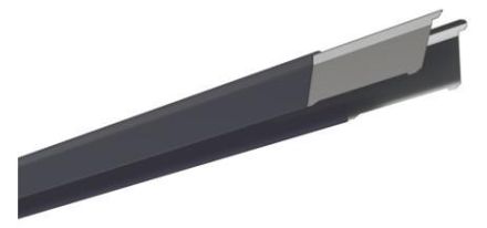 Siteco 51TR3C0 Licross 1500x64x67mm black trunking rail