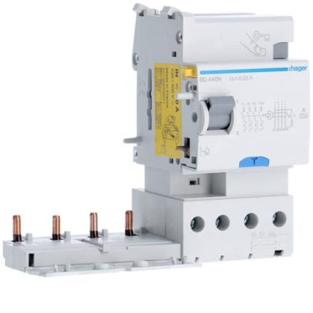 Hager BD440N FI block 4-pole 40/0, 03A type A