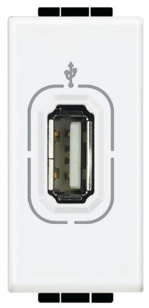 Bticino N4285 junction box USB white, (white)