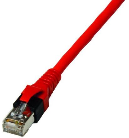 PROTEC.net 05300584 Cat6A-ISO 4P26 S/FTP 2xRJ45 1.0m patch cable halogen-free red