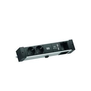 Bachmann 941.001 DESK RAIL 2xCEE7/3 1xUSB Charger 1xCM