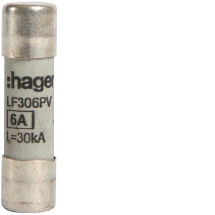 Hager LF306PV fuse for PV 10x38 mm 1000V DC 6A