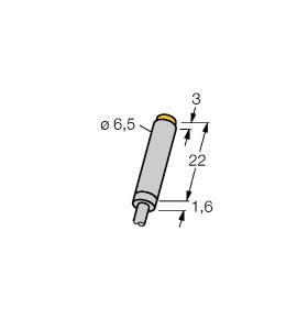 Turck 1004700 NI3-EH6.5K-Y1 Inductive Sensor