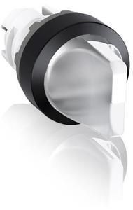 ABB Stotz-Kontakt M3SS2-11C , illuminated selector switch actuator colorless, double-sided return to B , 1SFA611211R1108