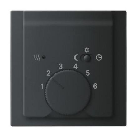 Busch-Jaeger 1795-775 central plate, for room temperature controller, matt black