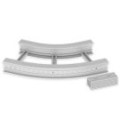Unex 67537-04 45° grey RAL7035 135x500 R600 U23X flat bend
