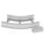 Unex 67537-04 45° grey RAL7035 135x500 R600 U23X flat bend