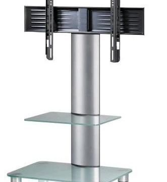 VCM TOSAL sil/matt glass with floor TV stand