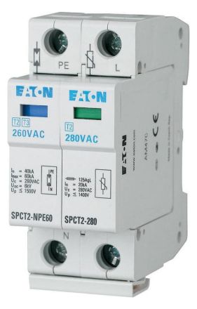 Eaton 167619 Surge Arrester SPCT2-280-1+NPE 1p+N 280VAC 20kA