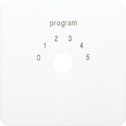 Jung CD594-9WW cover for program selector switch, thermoplastic, CD series, alpine white