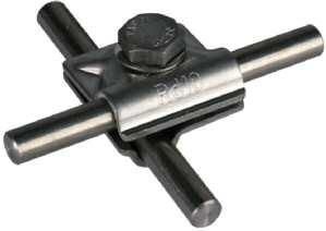 Dehn & Söhne 391559 MV clamp NIRO for Rd 10mm