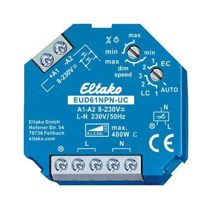 Eltako 61100801 dimmer switch EUD61NPN-UC flush mounting