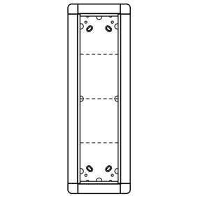 Ritto 1881430 flush-mounted frame 4 module slots, titanium