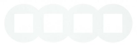 EFAPEL SV FOUR-GANG FRAME MATTE WHITE