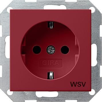 Gira 044902 SCHUKO socket WSV System 55 Red