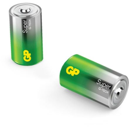 GP SUP13A142C2 SuperAlkaline D Mono, 1.5V LR20, blister pack of 2