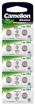 Hückmann 141207 AG 4 1,5V Quecksil.fr. (PK=10pcs.) Button cell