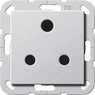 Gira 277426 socket Round Pin 15 A switchable System 55 color aluminum